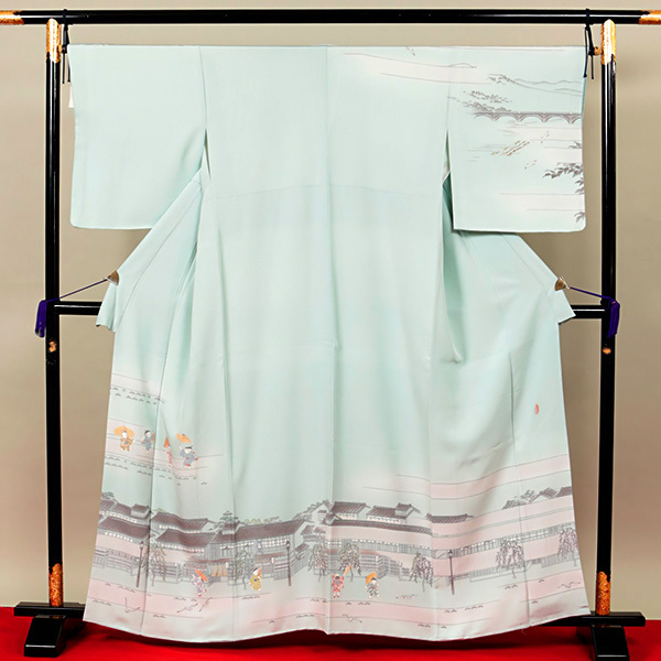  和遊館 EHE667 お仕立て上がり 超逸品 本加賀友禅二代目 由水十久 訪問着 金澤河畔(仕立て上がり)｜売買されたオークション情報、yahooの商品情報をアーカイブ公開 - オークファン 仕立て上がり