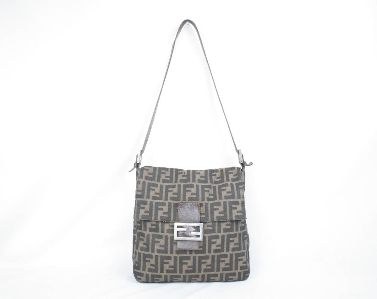 ☆1円スタート☆FENDI/フェンディ☆ズッカ柄【マンマバケット 