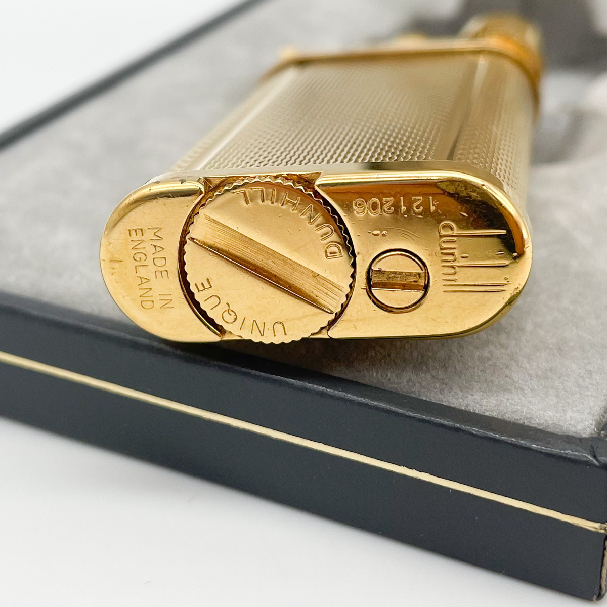 質イコー [ダンヒル] DUNHILL ガスライター ハンマー型 ゴールド 着火