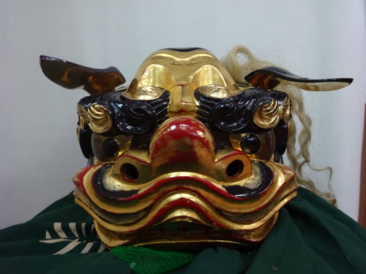 【超レア・美品】 NIKE AIR MAX 1 G ナイキ 28.5cm QAZ8173☆木彫 獅子舞 獅子頭 神楽面 金彩色 漆塗 祭礼 神具 木箱入り
