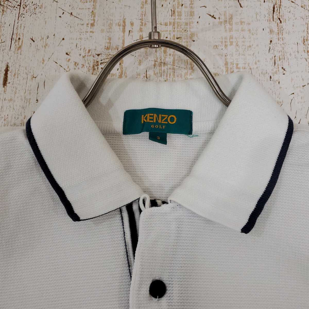 ケンゾー KENZO ゴルフ GOLF ポロシャツ ロゴ 刺繍 ビッグサイズ 