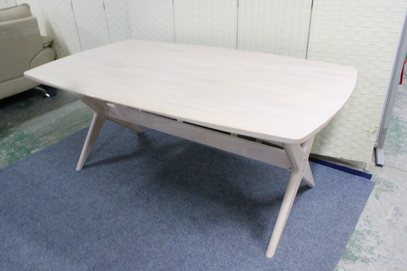 NITORI リラックス リビングダイニングテーブル4点セット 幅160 グレー  