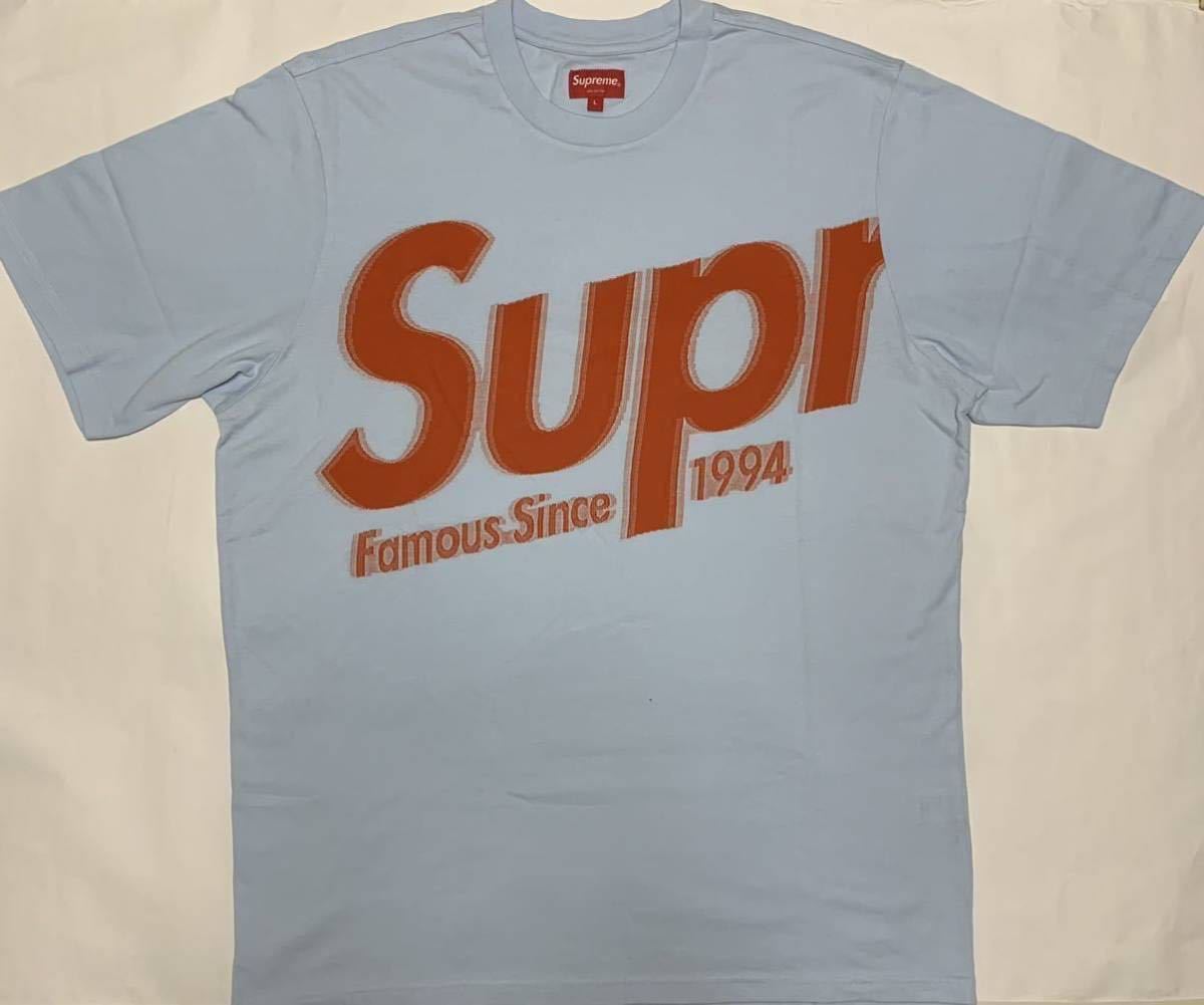 Lサイズ Supreme Intarsia Spellout S/S Top 水色 確実正規 