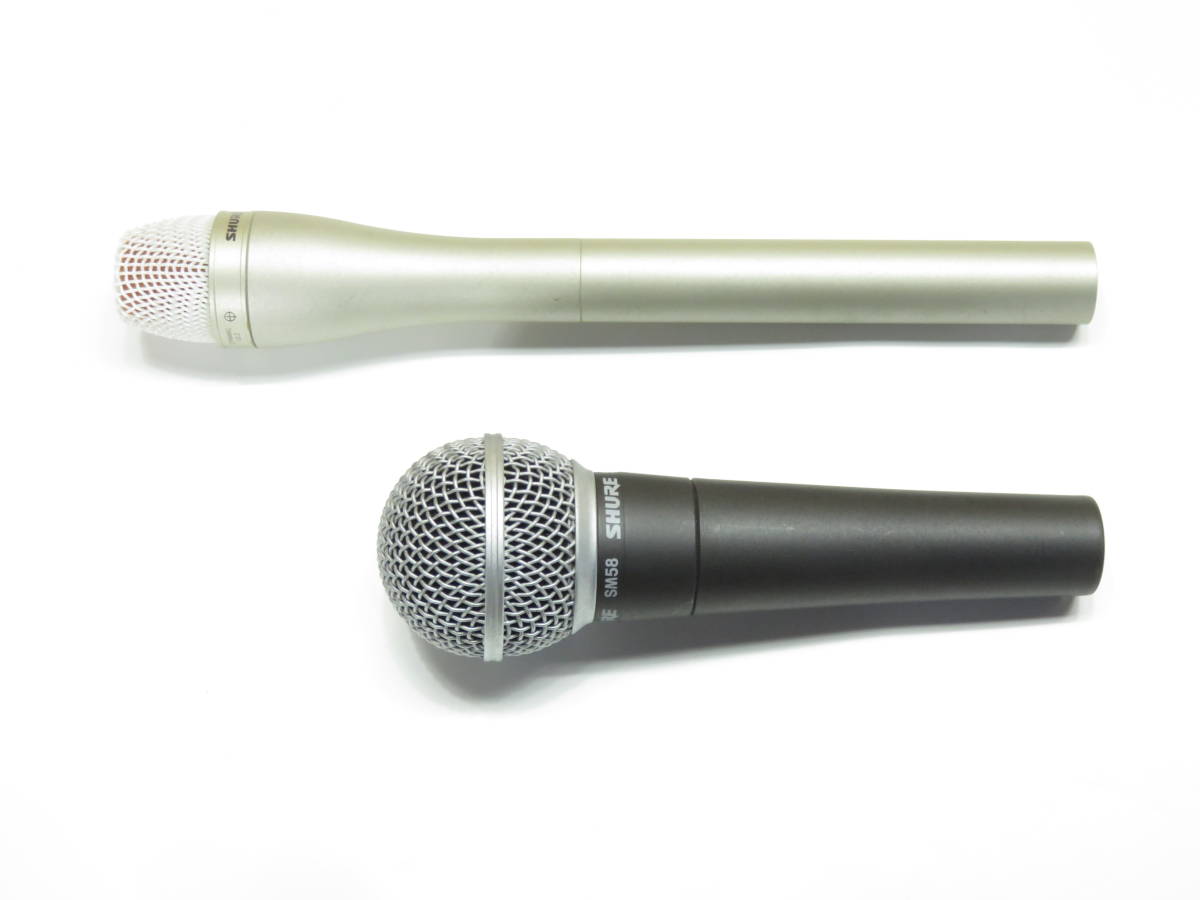 SHURE シェアー SM58 / SM63L ダイナミック マイク 【AA018】 Shure