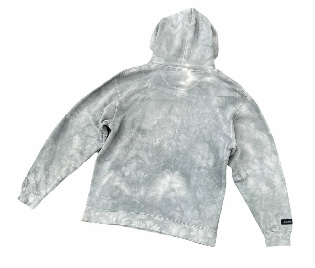 □ DESCENDANT BLEACH TIE DYE HOODED SWEATSHIRT タイダイ染め ロゴ  