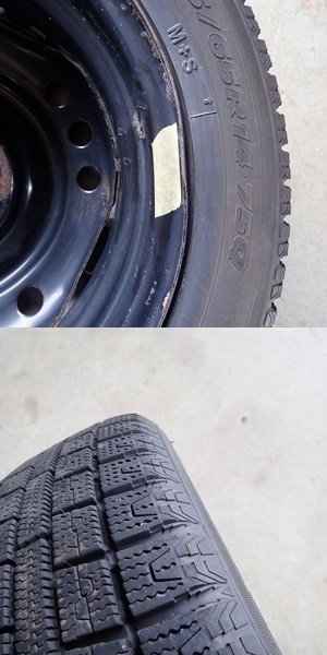 G11644【送料無料155/65R14】ダイハツ純正スチール タント ミラ ウェイク ソニカ ムーブなどに ▼14×4.5J 100/4H ET約45▼