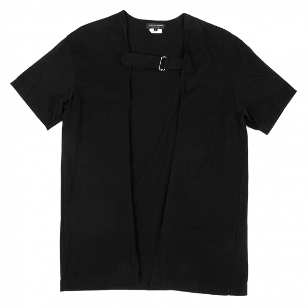 本物保証，限定SALE コムデギャルソン オムプリュスCOMME des GARCONS HOMME PLUS フロントベルトTシャツ 黒L メンズ(Lサイズ以上)｜売買されたオークション情報、yahooの商品情報をアーカイブ公開 - オークファン 男性用