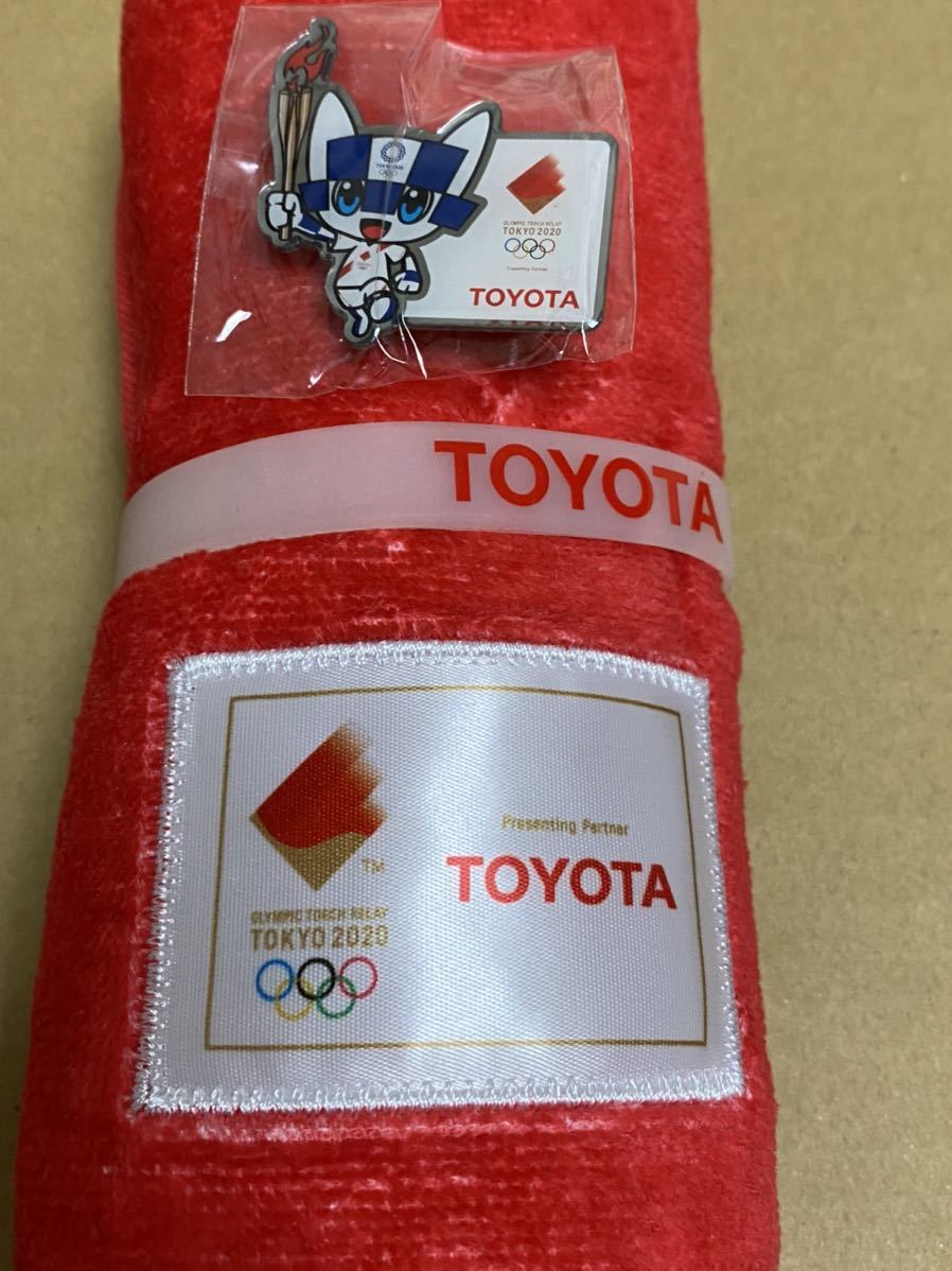 東京オリンピック2020 ピンバッジ　トヨタ　タオル　リストバンド？　非売品_1