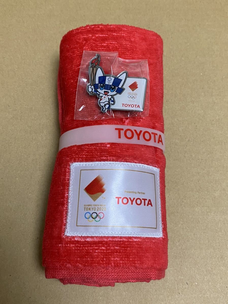 東京オリンピック2020 ピンバッジ　トヨタ　タオル　リストバンド？　非売品_2