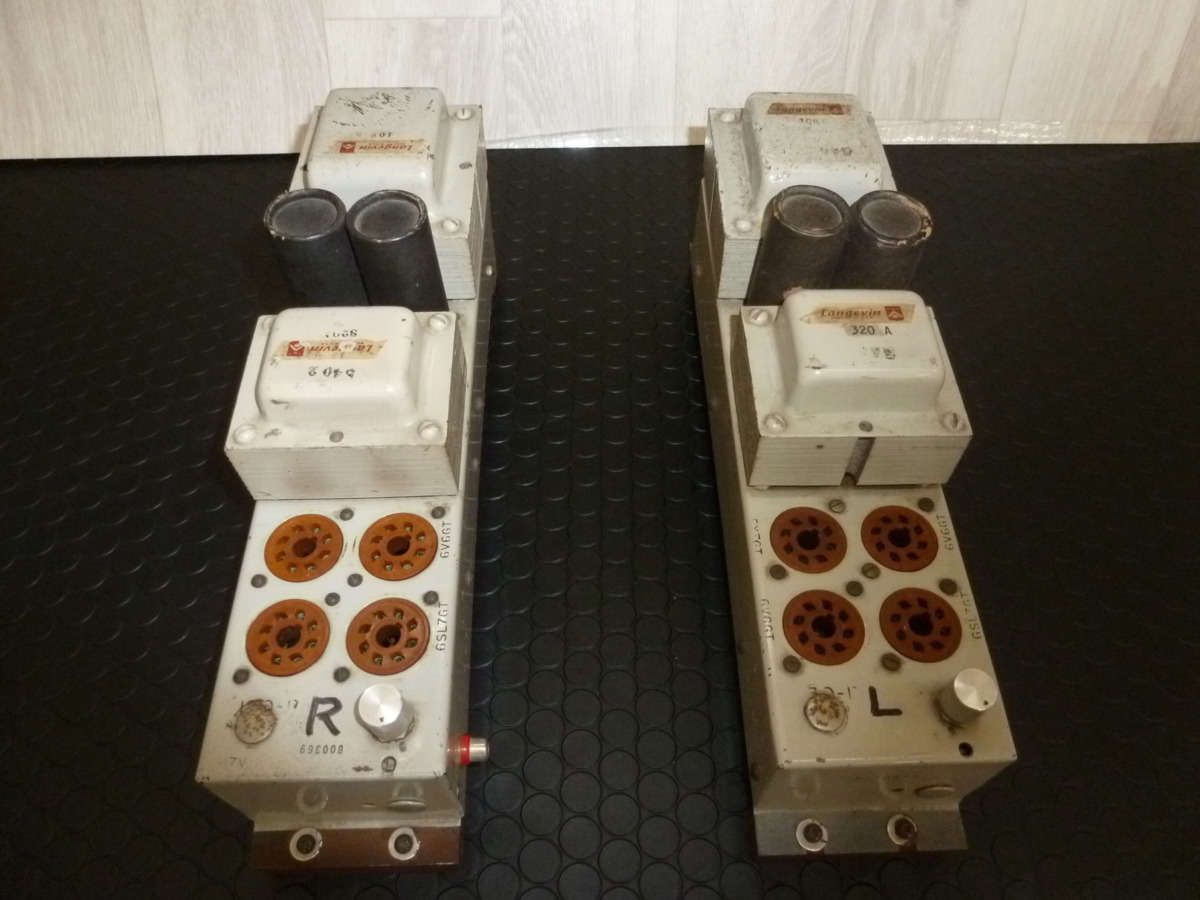 Langevin 真空管アンプ セット 真空管アンプ Yahoo!オークション Langevin 珍しい付属品 TU-8200R
