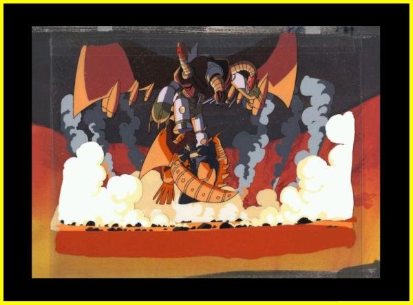 セル画♪ア5デビルマン グレンダイザーの永井豪マジンカイザー