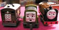 ★送料込★きかんしゃトーマス／カプセルプラレール３台_1