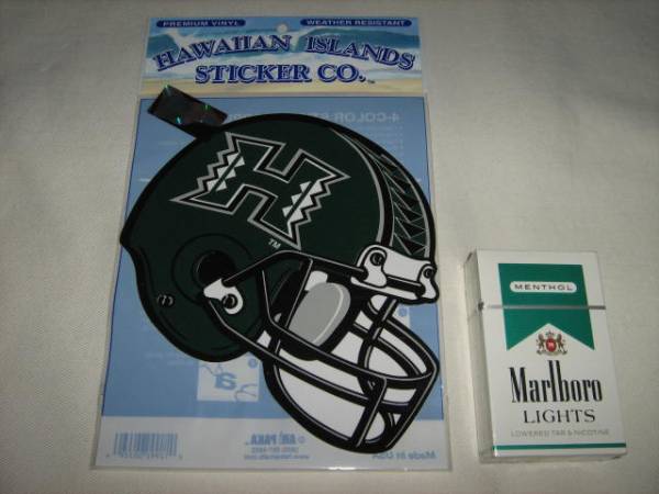 ☆ハワイ直輸入 ハワイ大学 ステッカー シール アメフトHAWAII
