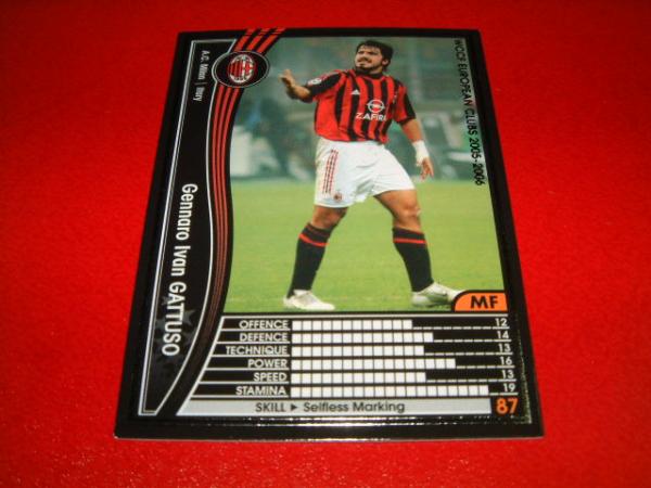 絶版 Wccf 05 06 232 黒 イバン ガットゥーゾ ミラン スペシャルカード 売買されたオークション情報 Yahooの商品情報をアーカイブ公開 オークファン Aucfan Com