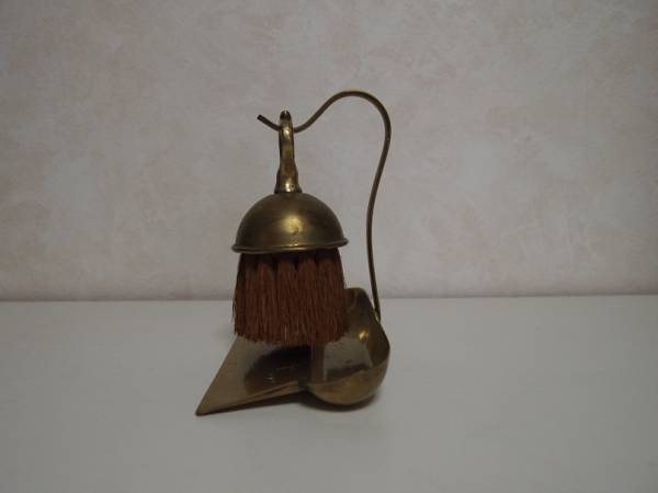 フランスアンティーク　雑貨　真鍮製　テーブル掃除セット_2