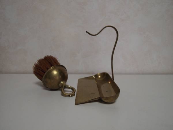 フランスアンティーク　雑貨　真鍮製　テーブル掃除セット_3