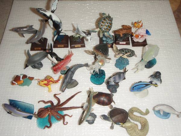 海の生物 名古屋港水族館フィギュア海洋堂他計21個セット 生き物 売買されたオークション情報 Yahooの商品情報をアーカイブ公開 オークファン Aucfan Com