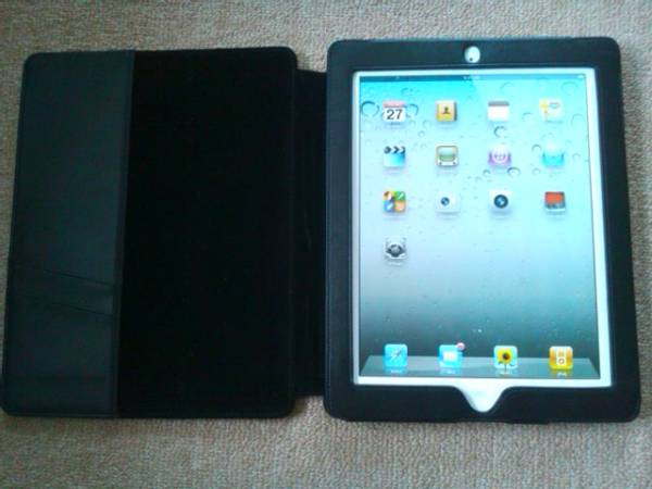 ★美品★ iPad2用ソフトレザーケース スリープ機能対応_2