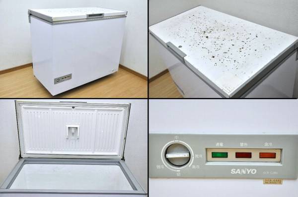 f217☆サンヨー☆業務用冷凍ストッカー/SCR-C280/冷凍庫/278L(冷凍庫