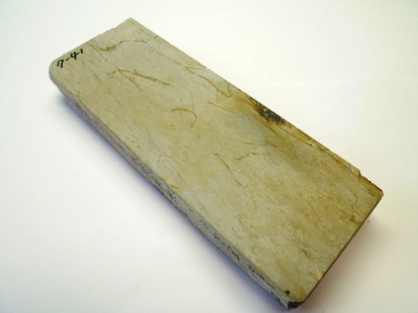 7-41 天然砥石 正本山菖蒲谷五千両山巣板 182x64x22mm 673g 梅