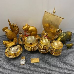 《玉》 TAKEHIKO　銀メッキ　ヨット　ガラスケース　置物/銀製⑥