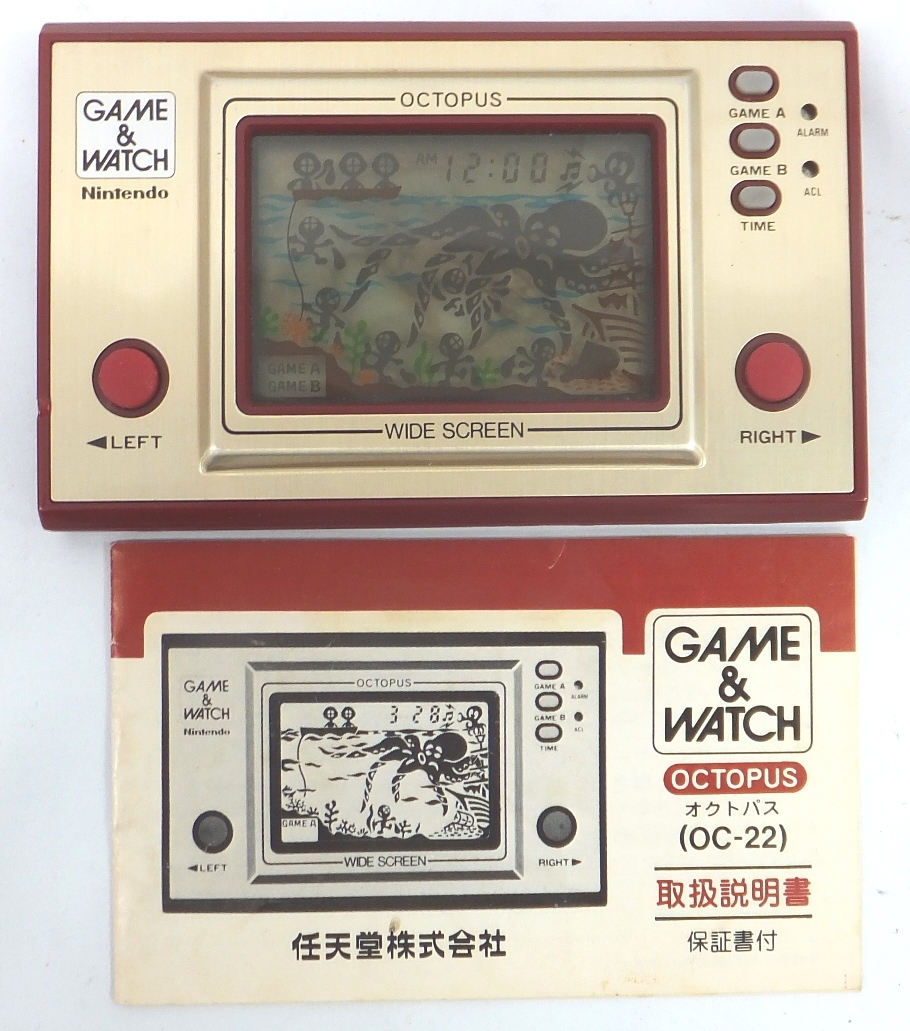 動作確認品 Game Watch ゲーム ウォッチ Octopus オクトパス Oc 22 任天堂 取説付 箱 電池は付属しません ゲームウォッチ 売買されたオークション情報 Yahooの商品情報をアーカイブ公開 オークファン Aucfan Com