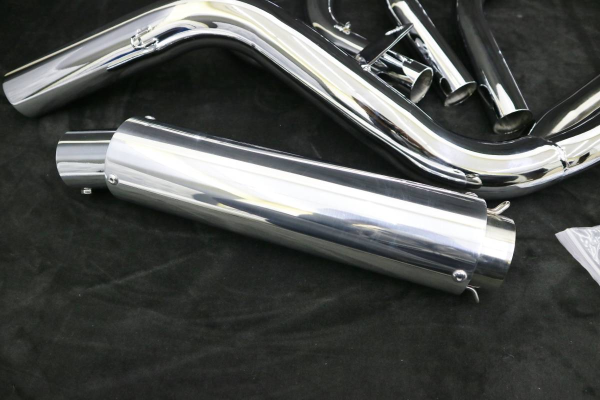 CB400SF 6分割 マフラー メッキ / 4-2-1ガニマタNC31フルエキ 