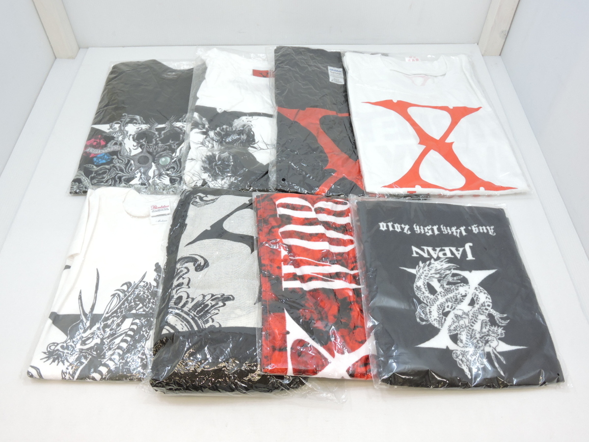 X hide JAPAN Tシャツ黒ブラックLサイズモノトーンビックプリント
