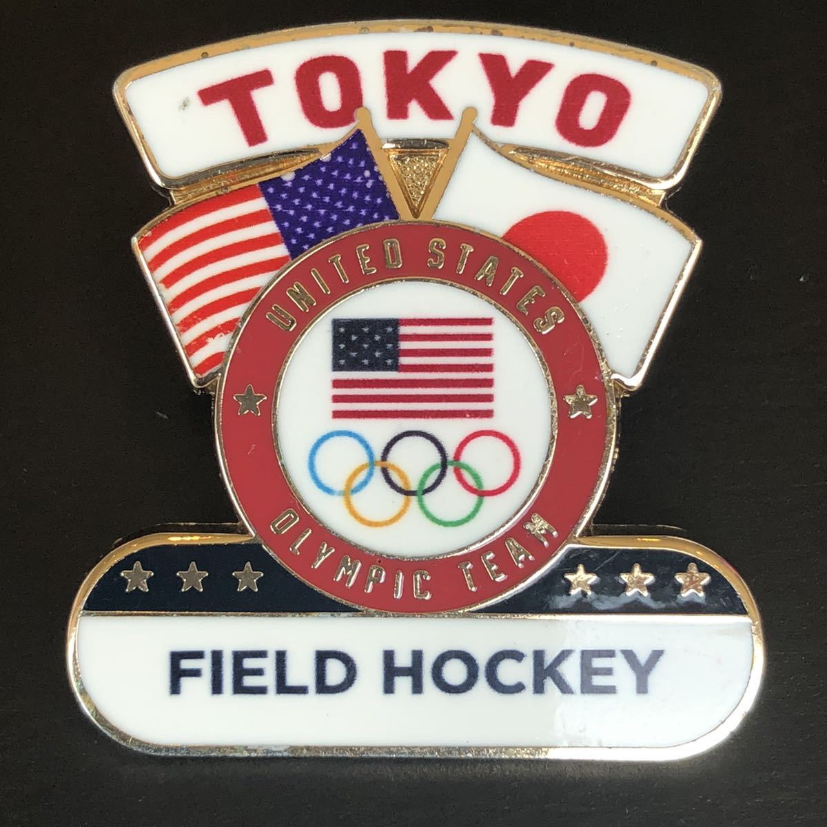 TOKYO2020！貴重なパッケージ入りUSAピンバッジ TOKYO2020□USA□NOC□Hockey team pin□非売品□ピンバッジ□東京