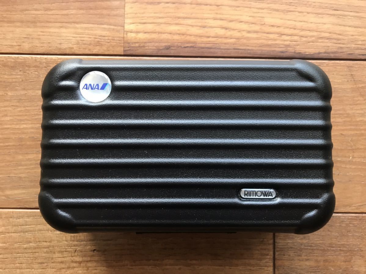 RIMOWA ANA トラベルポーチ ブラック 新品未使用☆リモワ rimowa ANAトラベルポーチ☆ブラックスーツケース