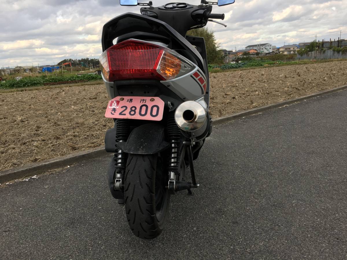 ガレージ バル製 シグナスX 消音100φサイレンサー仕様 レース用 