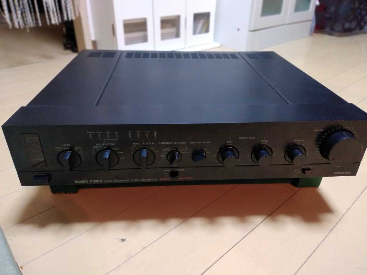 ONKYO プリアンプ P306R 動作品 ONKYO オンキョー P-306R 11266dc
