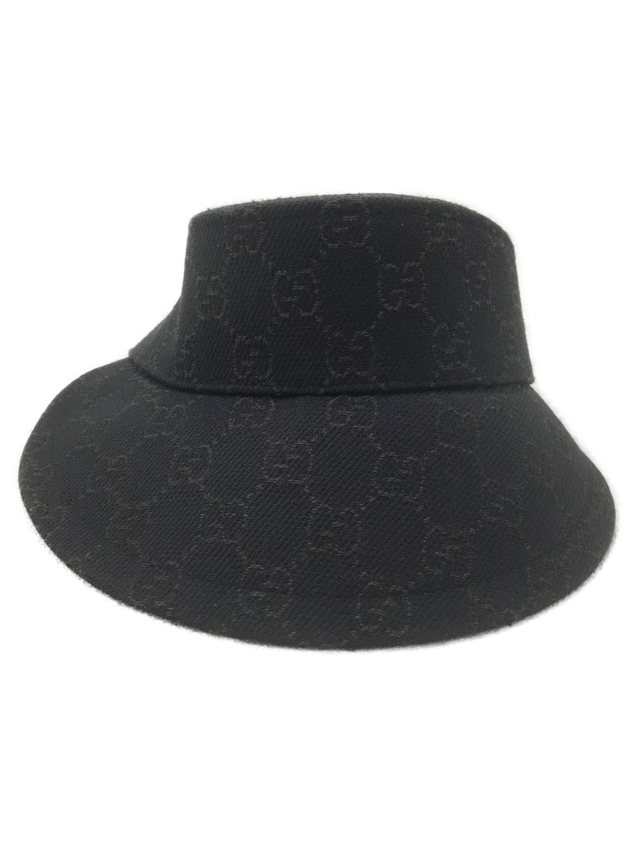 GUCCI◇サンバイザー/ヘッドウェア/S/コットン/BRW サンバイザー GUCCI