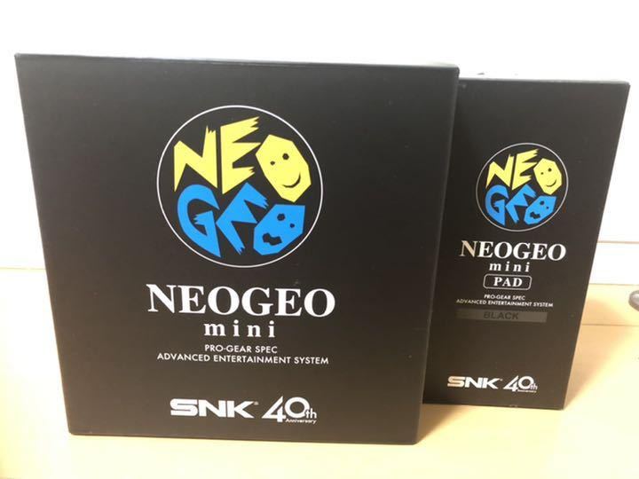 新品未開封　NEOGEO mini ネオジオミニ　本体＋PAD 黒 ブラック BK