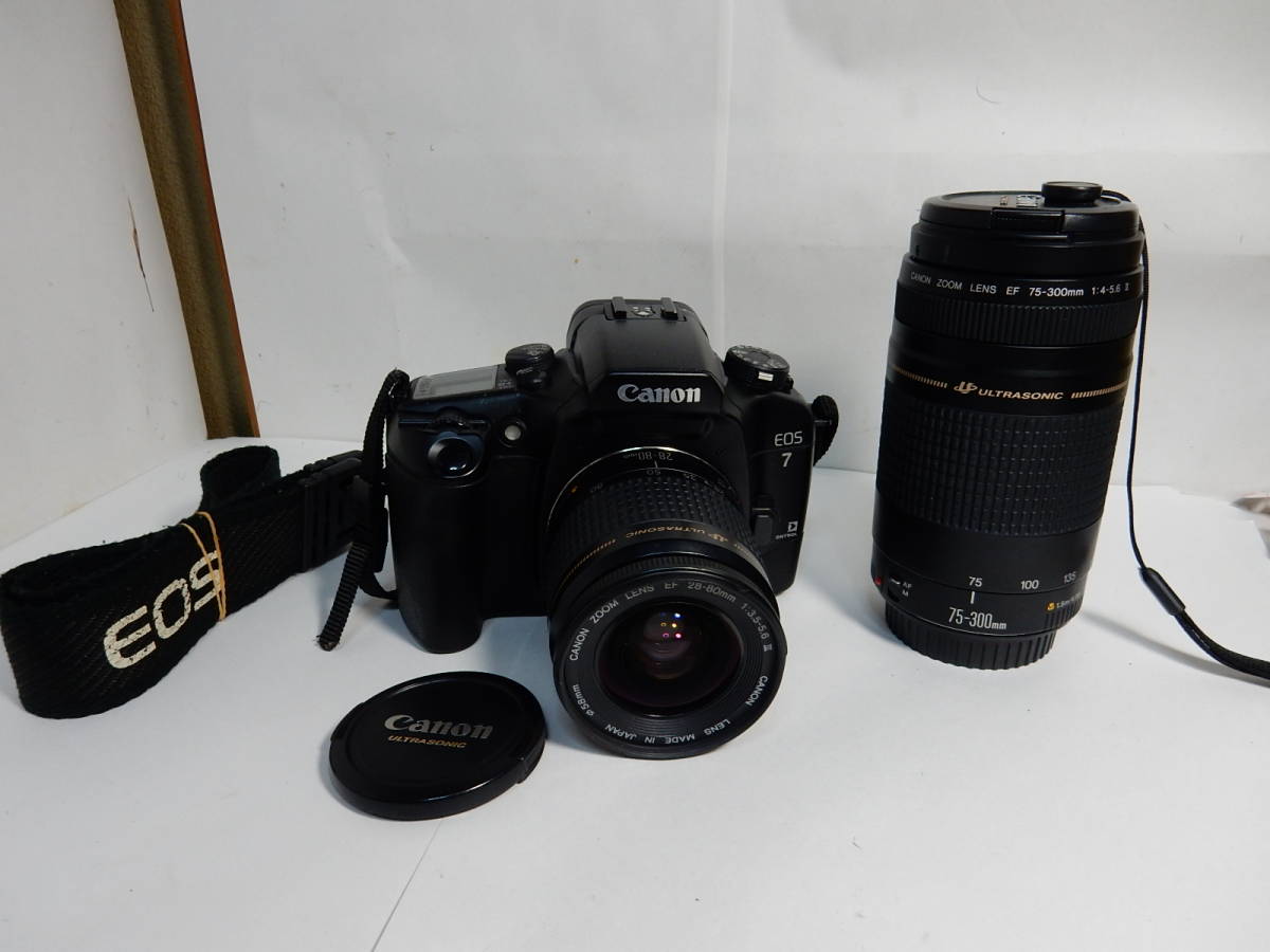 Canon EF - ⁄EF 28-80mm 28-80 Lens CANON Zoom EOS EOS7 75-300mm canon