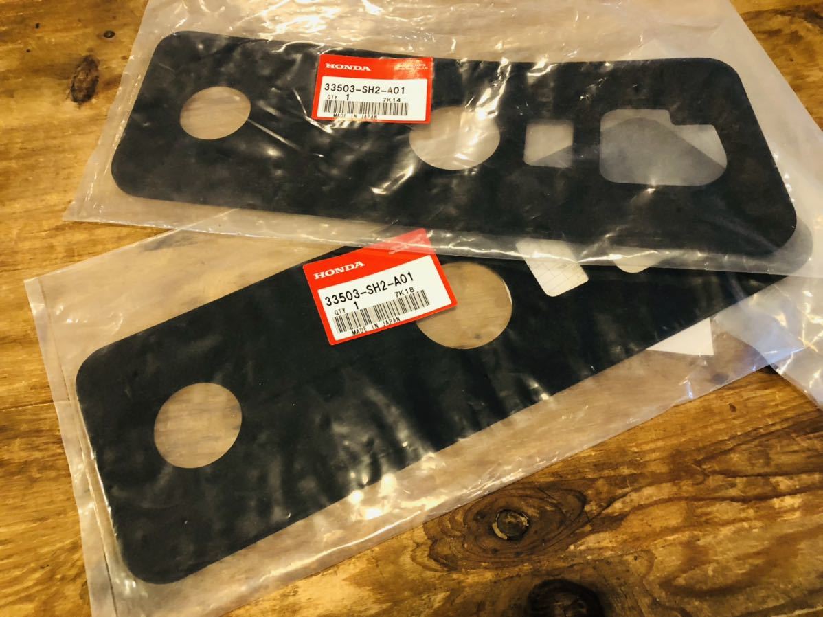 売り切ります。EF CRX テールランプ ガスケット 新品 左右セット ホンダ純正 サイバー CR-X 