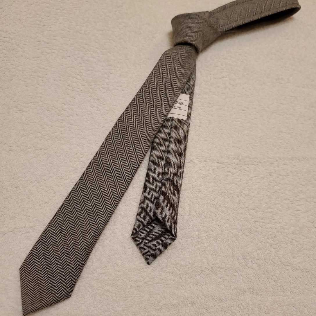 トムブラウン thom browne ネクタイ　トリコロール　グレー　灰色 楽天市場】トムブラウン THOM BROWNE. ネクタイ【剣先幅:5.5cm