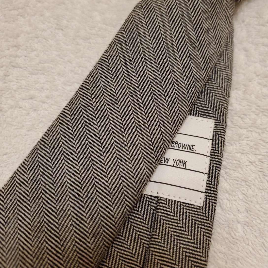トムブラウン thom browne ネクタイ　トリコロール　グレー　灰色 トムブラウン thom browne ネクタイ トリコロール グレー 灰色 THOM