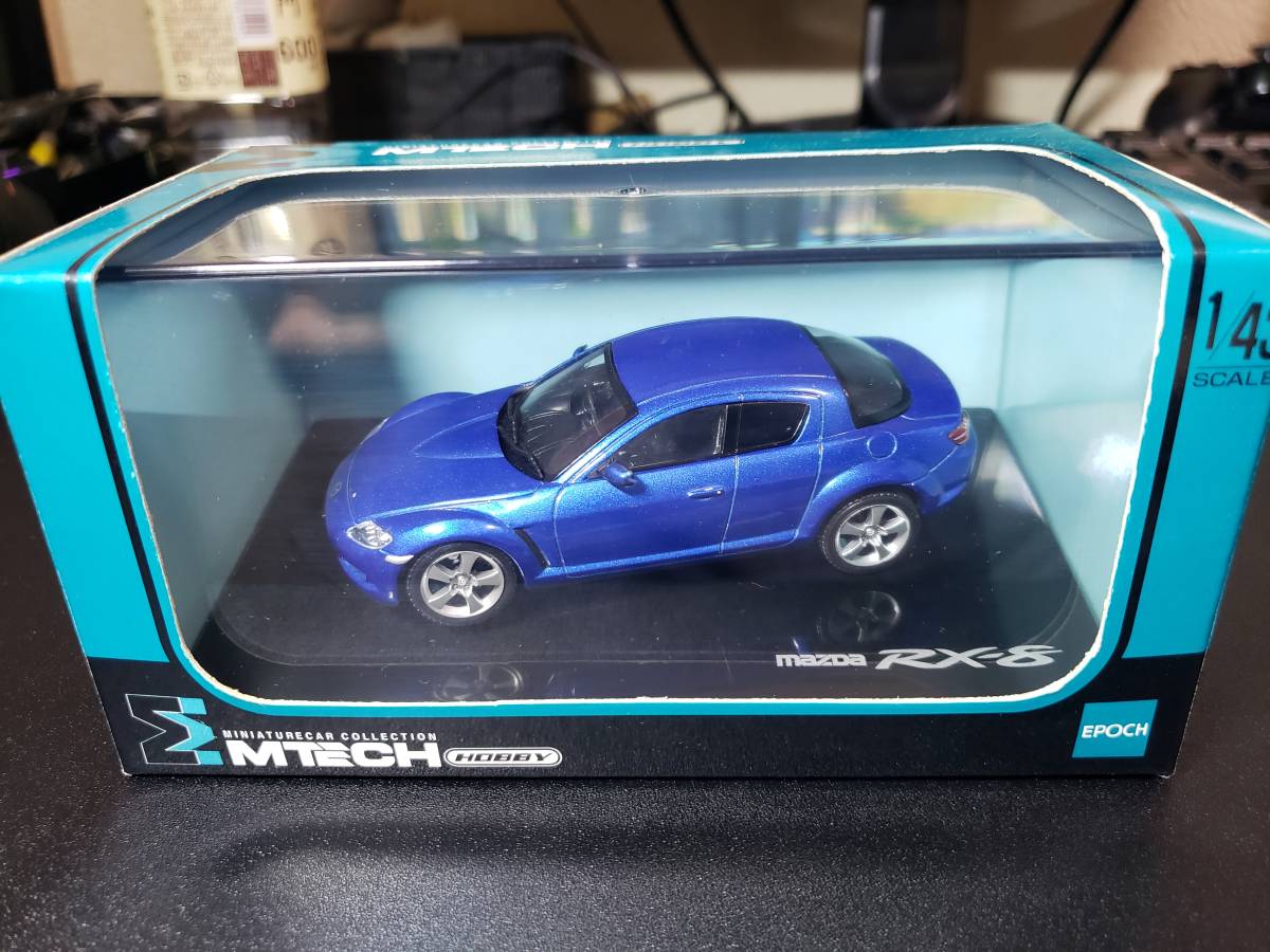 高品質，正規品 1/43 MTECH MAZDA マツダ RX-8初期型 ウイニングブルー 限定品(エムテック)｜売買されたオークション情報、yahooの商品情報をアーカイブ公開 - オークファン エムテック