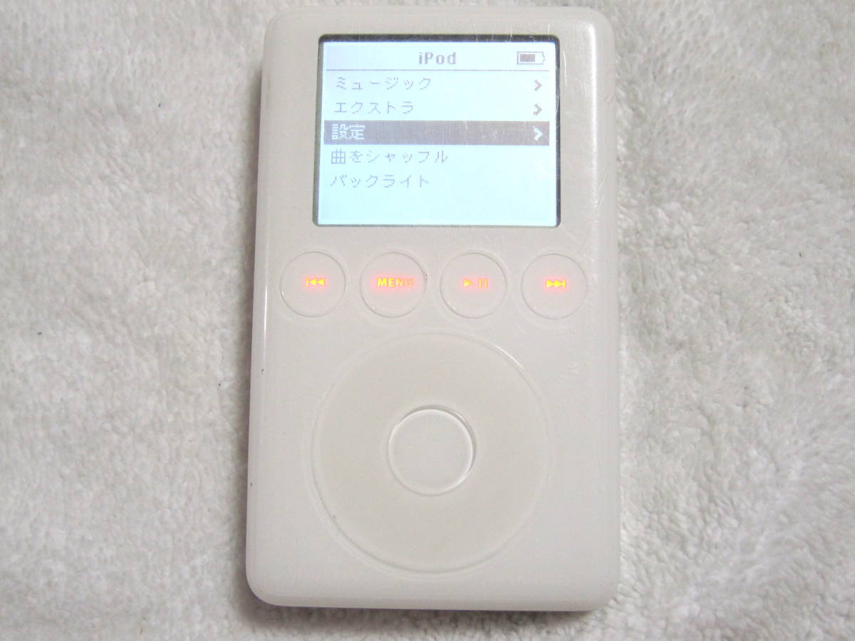 オーディオ機器 ジャンク アップル iPod Classic 第3世代 15GB 壊れ