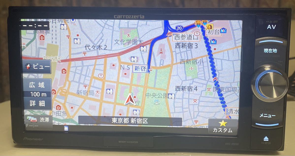 ☆【中古】カロッツェリア フルセグAVIC-RW801-D地図データ2017年 