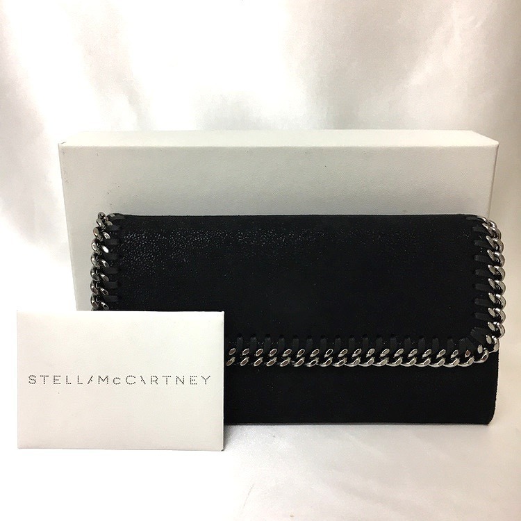 キングラム[02]送料無料　ステラマッカートニー STELLA McCARTNEY 　ファラベラ　シャギー ディア　ブラック×シルバー金具