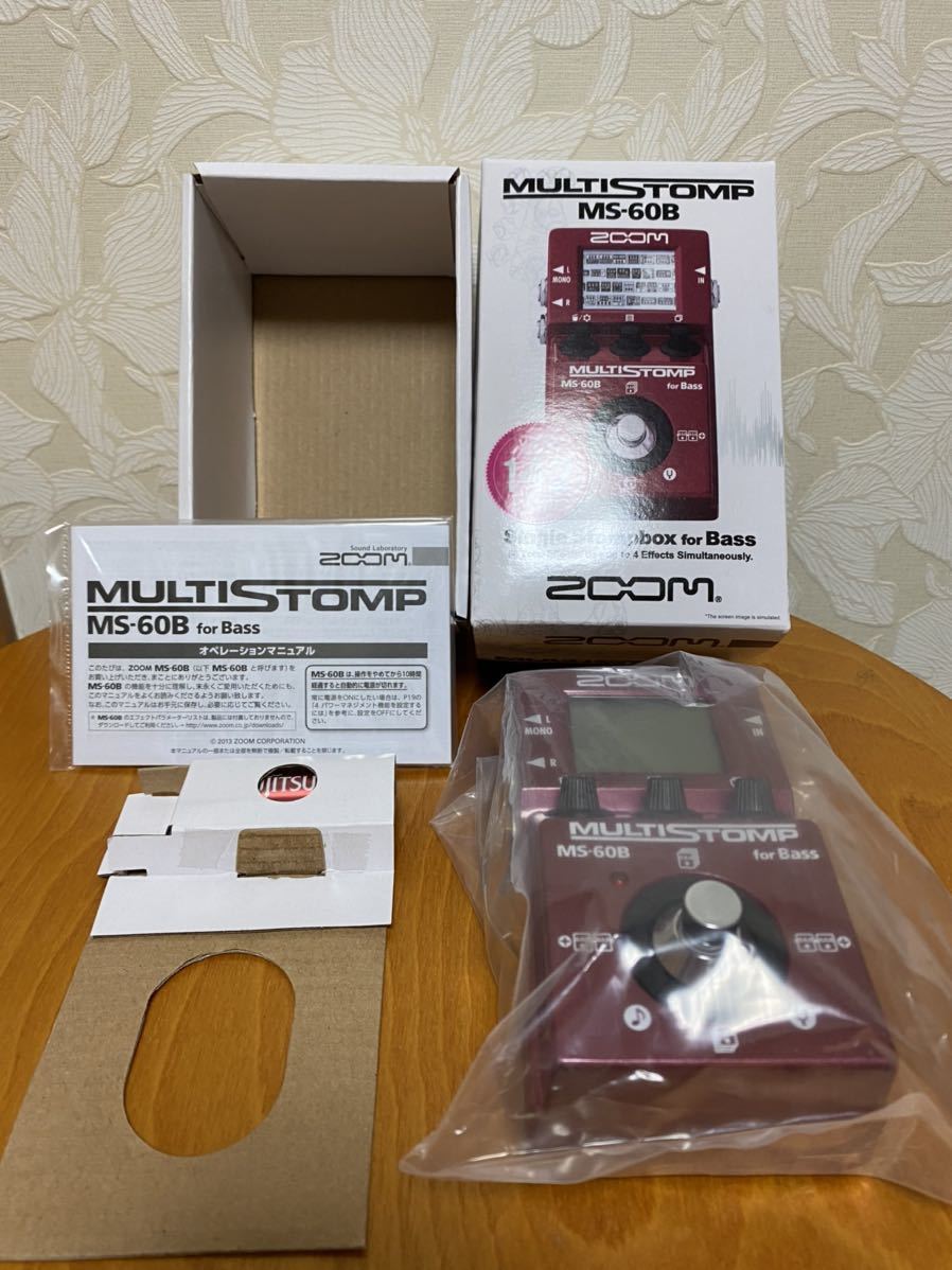 ZOOM MULTISTOMP MS-60B ベースエフェクター 箱付き ZOOM MULTISTOMP