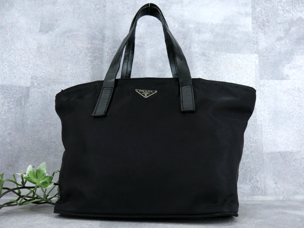 ○PRADA プラダ○ポコノ ナイロン カーフ レザー 本革○ミニ ハンド 
