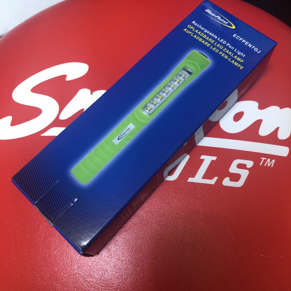新品　スナップオン LEDペンライト グリーン　充電式 ブルーポイント Snap-on ECFPEN7