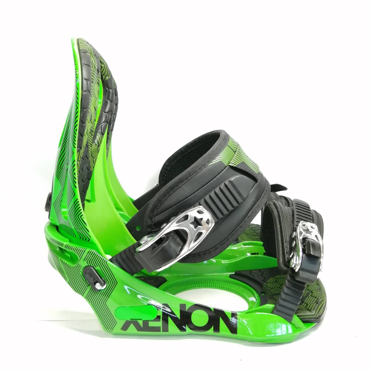 ELAN XENON スノーボード ビンディング S/M ブラック×グリーン系