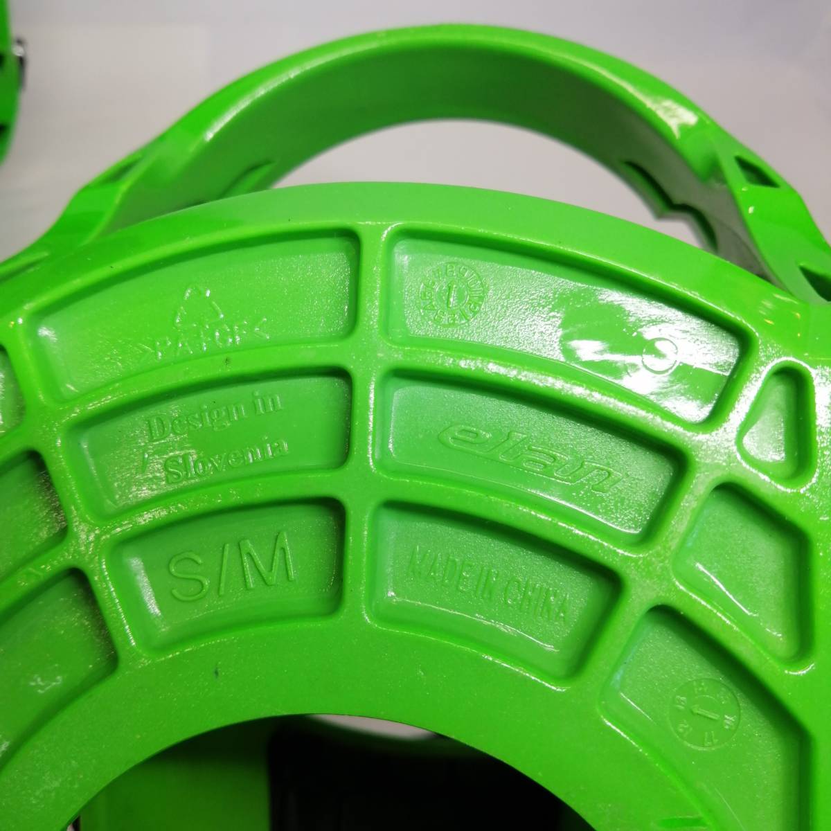 ELAN XENON スノーボード ビンディング S/M ブラック×グリーン系