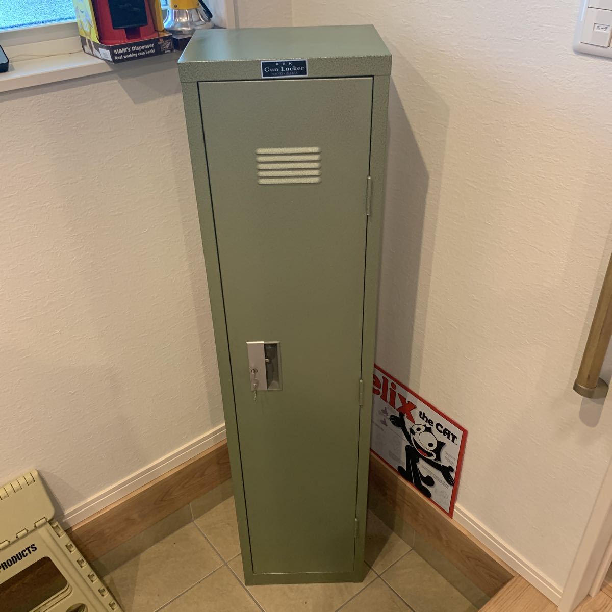 美品】KSK ガンロッカー 銃保管庫 GunLocker 鍵付き 5艇用 B型