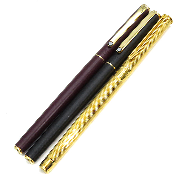 【得価，大人気】 1円 モンブラン Montblanc 万年筆 ノブレス 18金ゴールド 750 3点 セット ゴールド&times;黒&times;ボルドー ユニセックス(モンブラン)｜売買されたオークション情報、yahooの商品情報をアーカイブ公 モンブラン