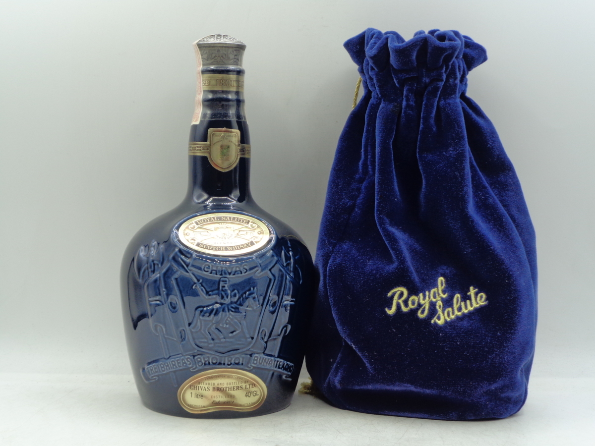 ROYAL SALUTE 21年 ロイヤル サルート スコッチ ウイスキー 青 陶器